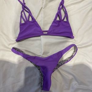 Acacia Swimwear shave ice purple set